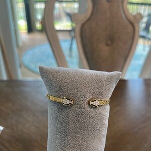 Elegant Gold and Black Bracelet